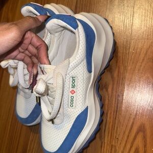 Casa Sport Women's Blue and White Sneakers